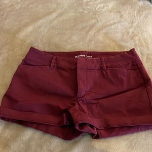 Burgundy shorts!